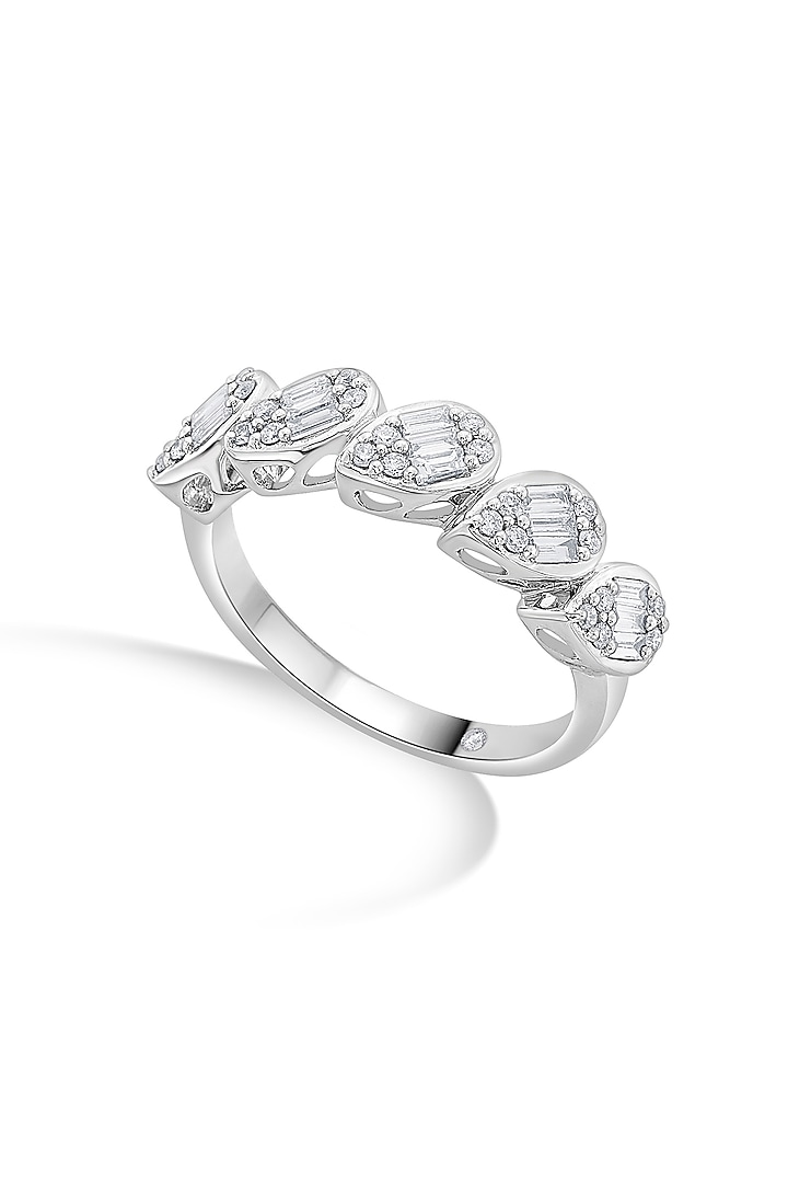 14kt White Gold Finish Ring With 41 Diamonds by ZEN DIAMOND at Pernia's Pop Up Shop