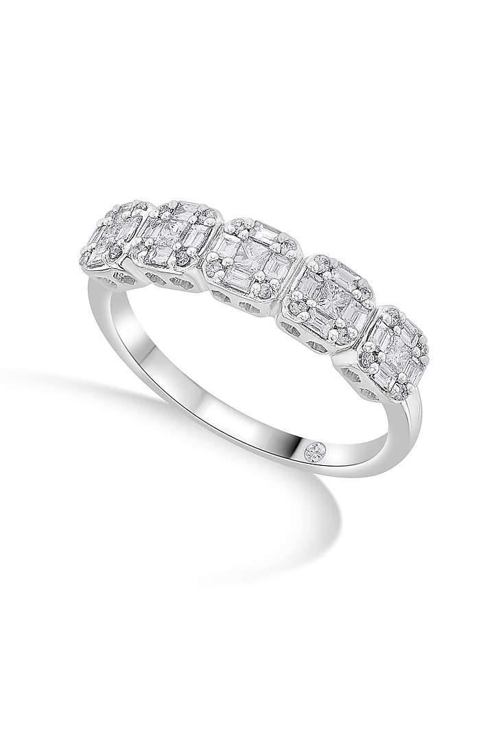 14kt White Finish Ring With 46 Diamonds by ZEN DIAMOND at Pernia's Pop Up Shop