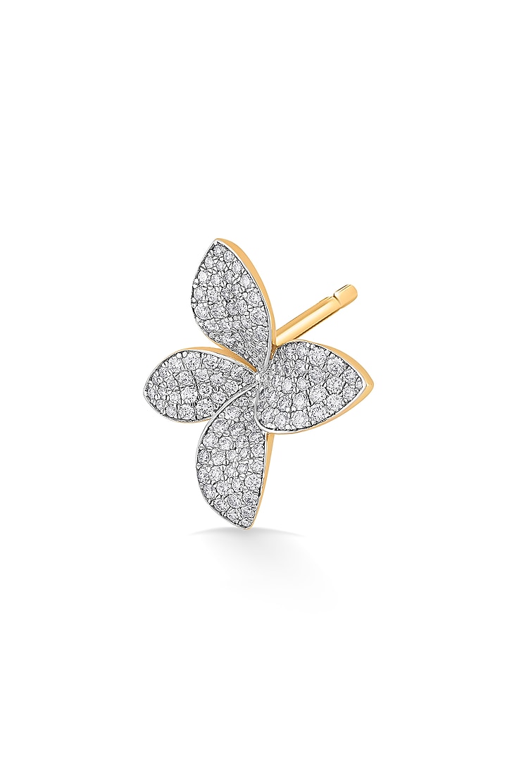 18kt Rose Gold Finish Earrings With 233 Diamonds by ZEN DIAMOND at Pernia's Pop Up Shop