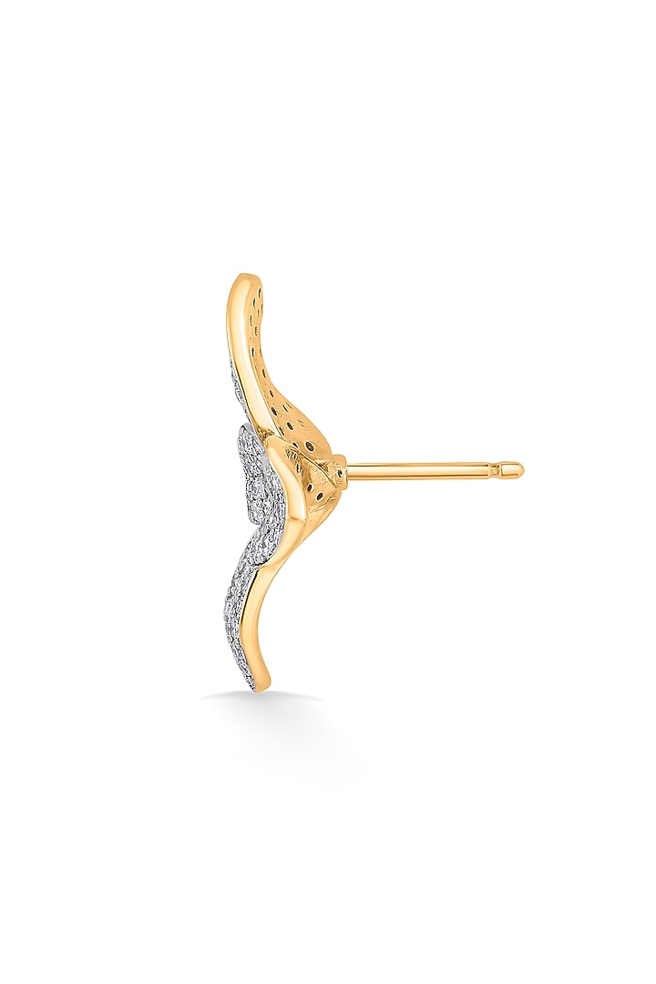 18kt Rose Gold Finish Earrings With 233 Diamonds by ZEN DIAMOND at Pernia's Pop Up Shop