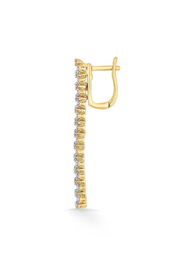 18kt Rose Gold Finish Earrings With 75 Diamonds by ZEN DIAMOND at Pernia's Pop Up Shop