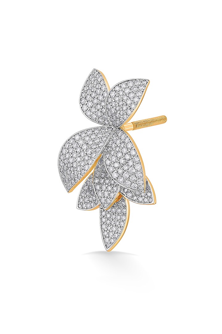 18kt Rose Gold Finish Earrings With 571 Diamonds by ZEN DIAMOND at Pernia's Pop Up Shop