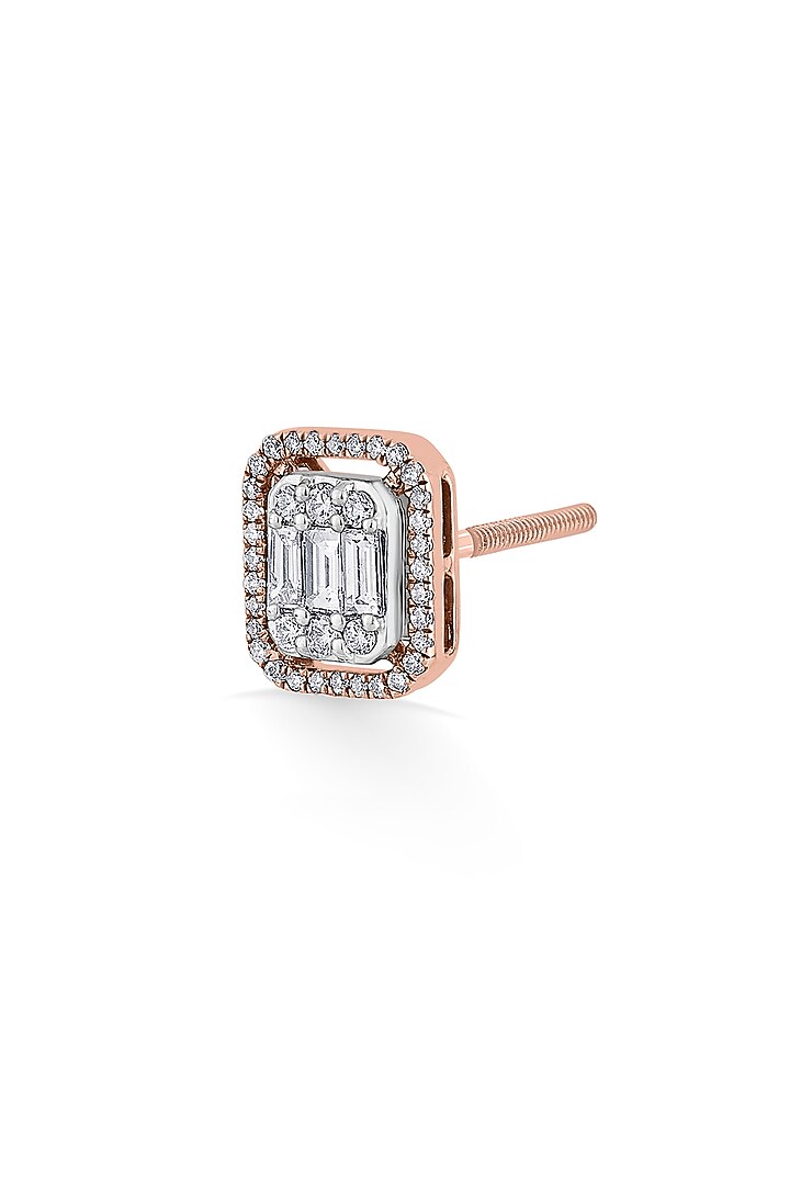 14kt Rose Gold Finish Earrings With 84 Diamonds by ZEN DIAMOND at Pernia's Pop Up Shop