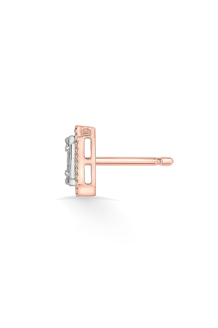 14kt Rose Gold Finish Earrings With 84 Diamonds by ZEN DIAMOND at Pernia's Pop Up Shop