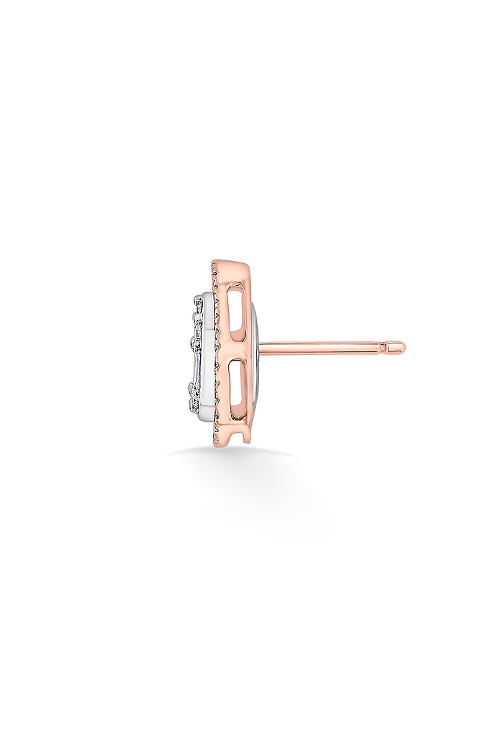 14kt Rose Gold Finish Earrings With 76 Diamonds by ZEN DIAMOND at Pernia's Pop Up Shop