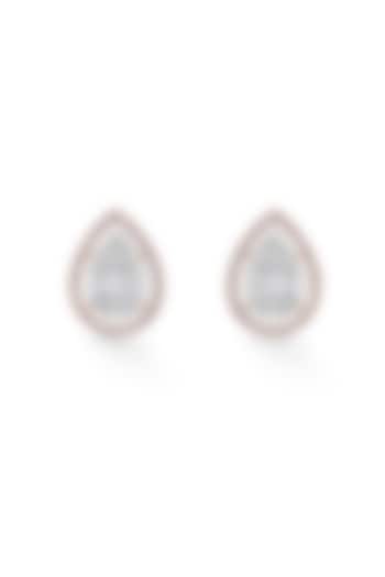 14kt Rose Gold Finish Earrings With 76 Diamonds by ZEN DIAMOND at Pernia's Pop Up Shop