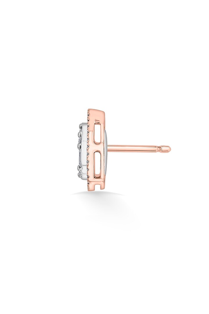 14kt Rose Gold Finish Earrings With 76 Diamonds by ZEN DIAMOND at Pernia's Pop Up Shop