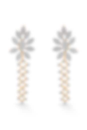 14kt Rose Gold Finish Earrings With 179 Diamonds by ZEN DIAMOND at Pernia's Pop Up Shop