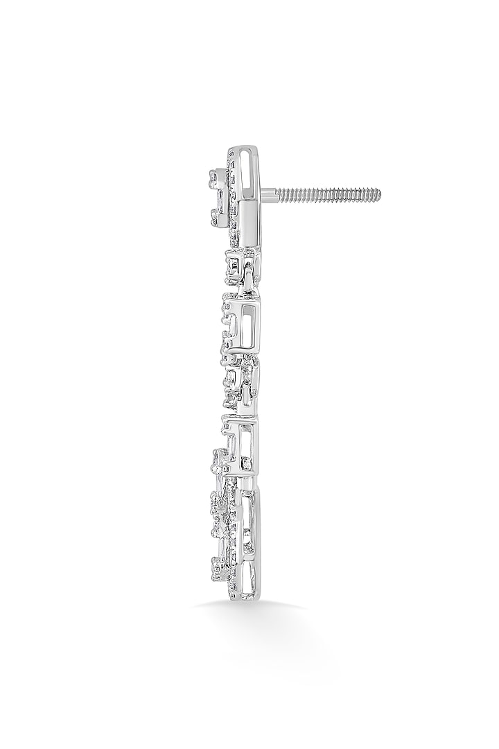 14kt White Gold Finish Earrings With 211 Diamonds by ZEN DIAMOND at Pernia's Pop Up Shop