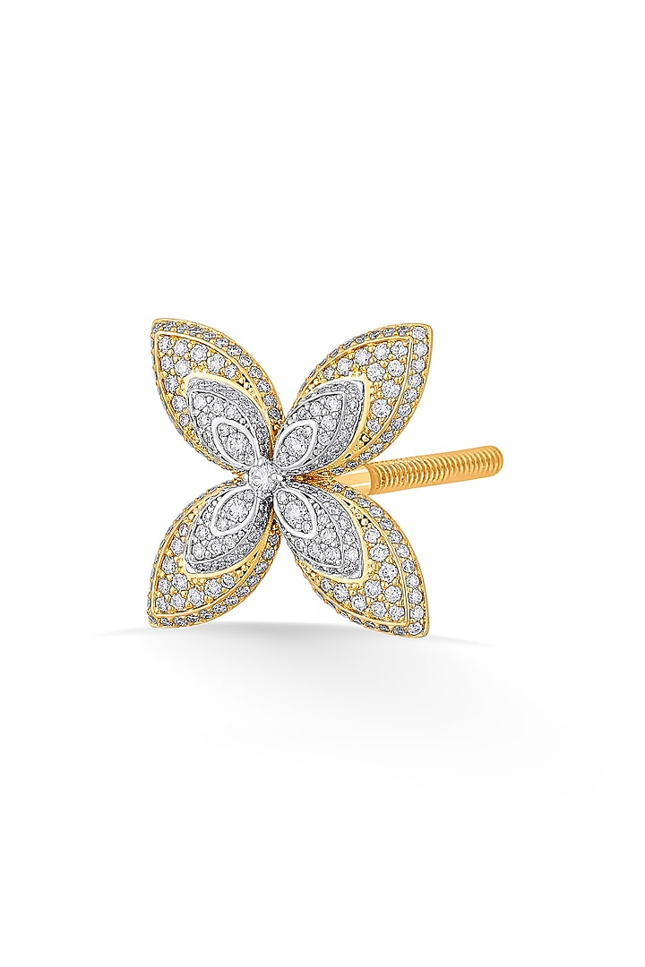 18kt Rose Gold Finish Earrings With 435 Diamonds by ZEN DIAMOND at Pernia's Pop Up Shop