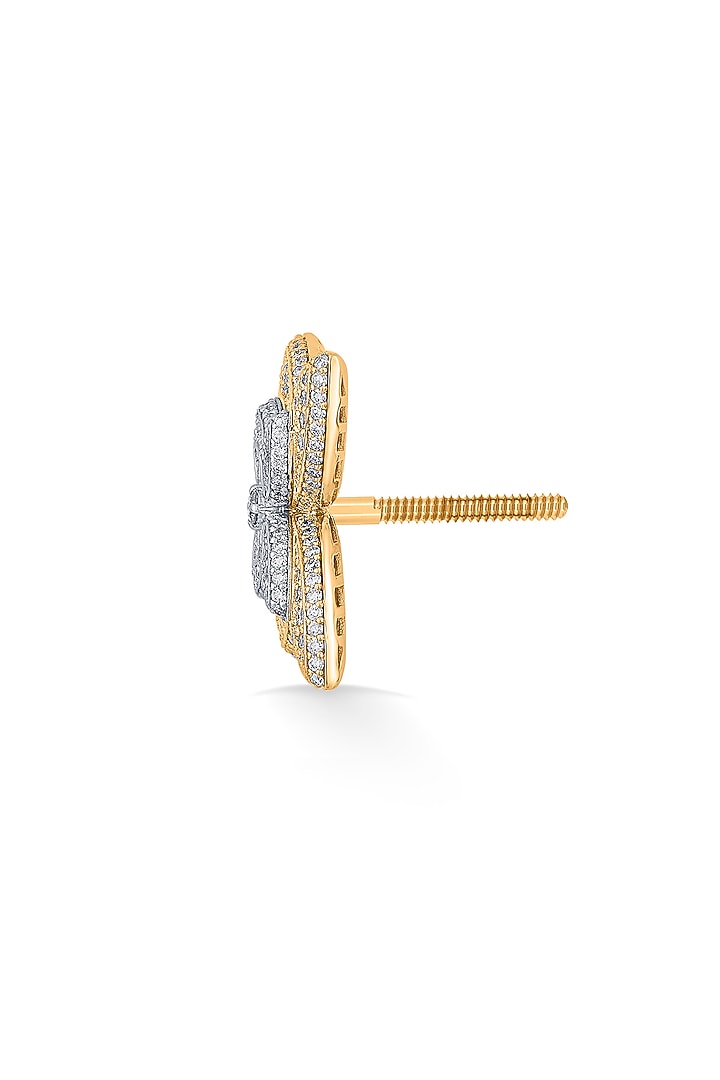 18kt Rose Gold Finish Earrings With 435 Diamonds by ZEN DIAMOND at Pernia's Pop Up Shop