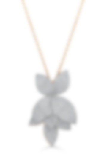 18kt Rose Gold Finish Pendant Necklace With 286.5 Diamonds by ZEN DIAMOND at Pernia's Pop Up Shop