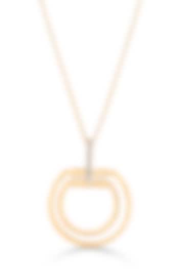 18kt Rose Gold Finish Pendant Necklace With 13 Diamonds by ZEN DIAMOND at Pernia's Pop Up Shop