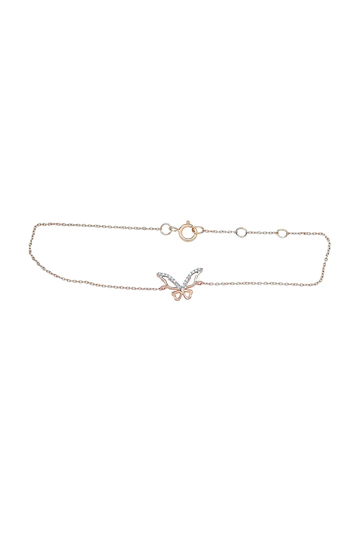14kt Rose Gold Finish Diamond Loose Bracelet by ZEN DIAMOND at Pernia's Pop Up Shop