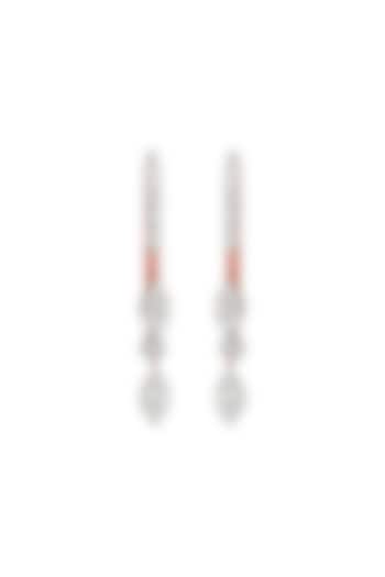 14kt Rose Gold Finish Diamond Facet Fusion Hoop Earrings by ZEN DIAMOND at Pernia's Pop Up Shop