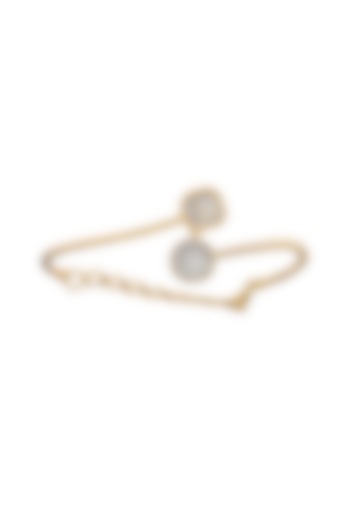 14kt Gold Finish Diamond Lariat Bracelet by ZEN DIAMOND at Pernia's Pop Up Shop