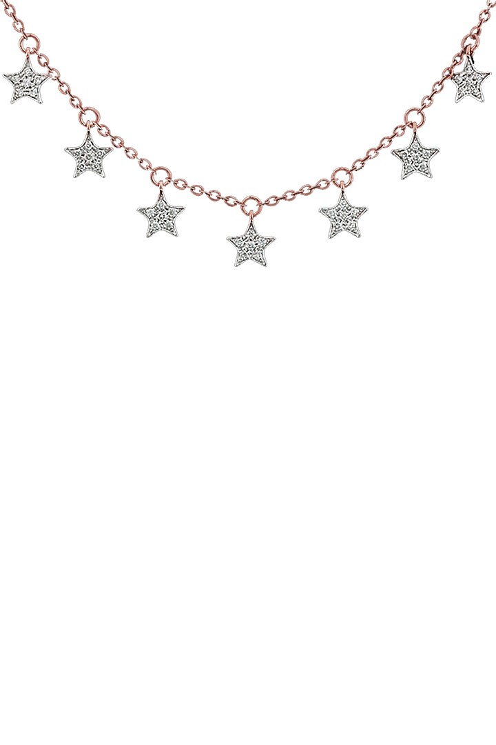 14kt Rose Gold Finish Diamond Quirky Charm Necklace by ZEN DIAMOND at Pernia's Pop Up Shop