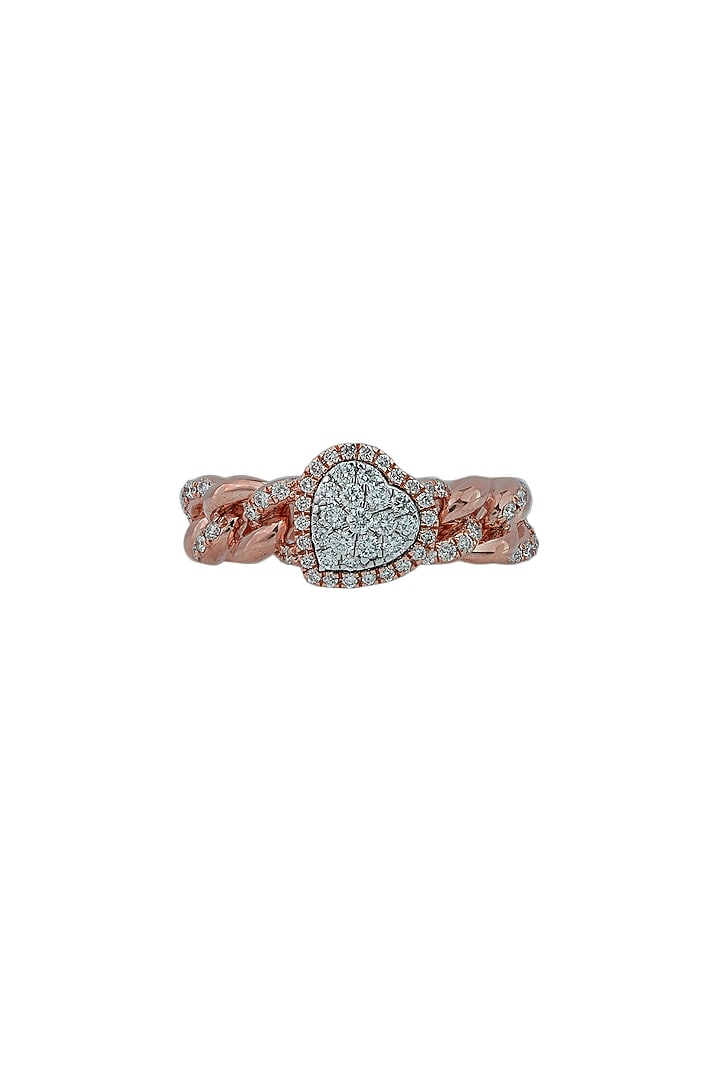18kt Rose Gold Finish Diamond Ring by ZEN DIAMOND at Pernia's Pop Up Shop