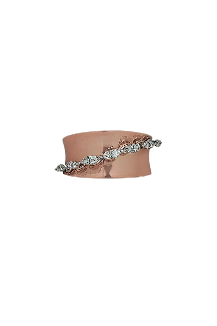18kt Rose Gold Finish Diamond Soiree Ring by ZEN DIAMOND at Pernia's Pop Up Shop