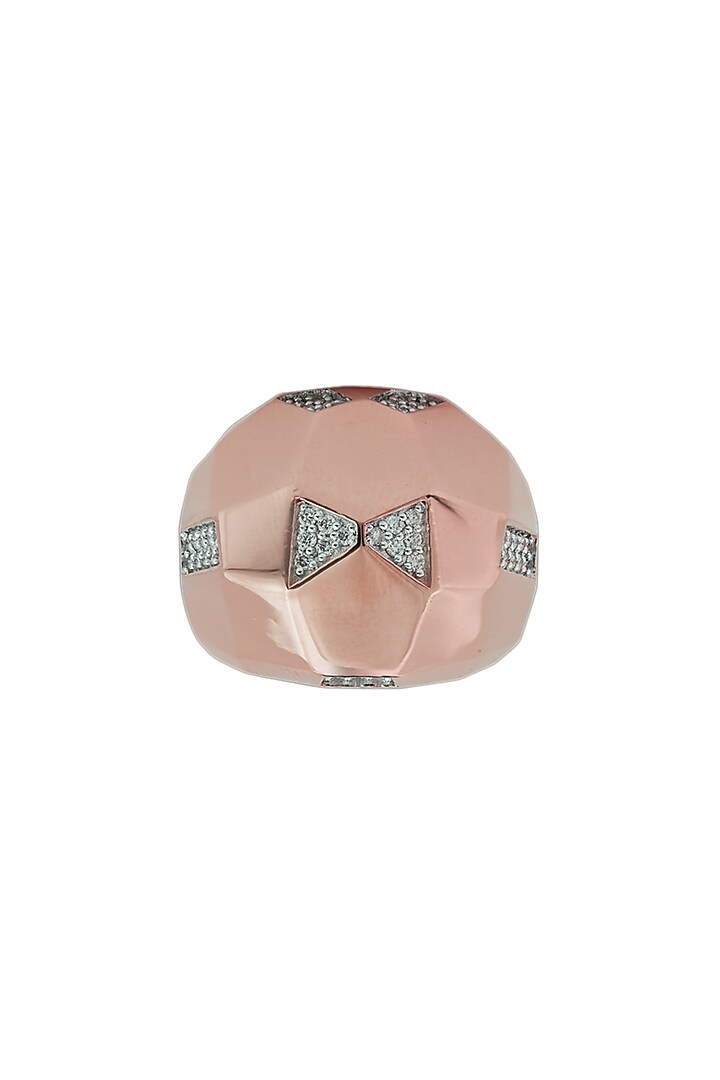 18kt Rose Gold Finish Diamond Soiree Ring by ZEN DIAMOND at Pernia's Pop Up Shop