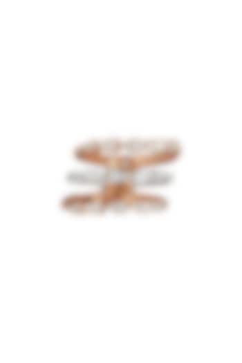 18kt Rose Gold Finish Diamond Facet Fusion Ring by ZEN DIAMOND at Pernia's Pop Up Shop