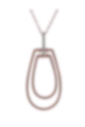 18kt White Finish Diamond Soiree Pendant Necklace by ZEN DIAMOND at Pernia's Pop Up Shop