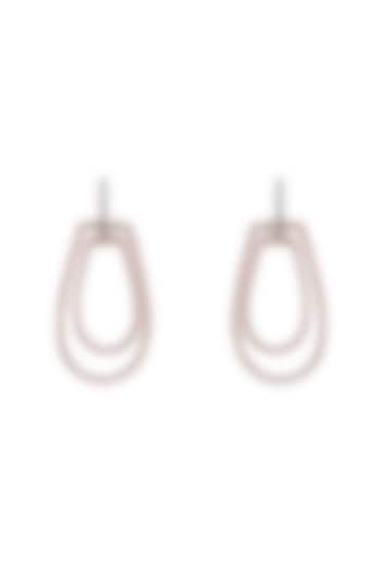 18kt White Finish Diamond Soiree Dangler Earrings by ZEN DIAMOND at Pernia's Pop Up Shop