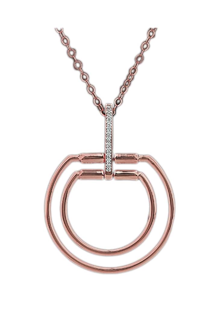 18kt White Finish Diamond Soiree Pendant Necklace by ZEN DIAMOND at Pernia's Pop Up Shop