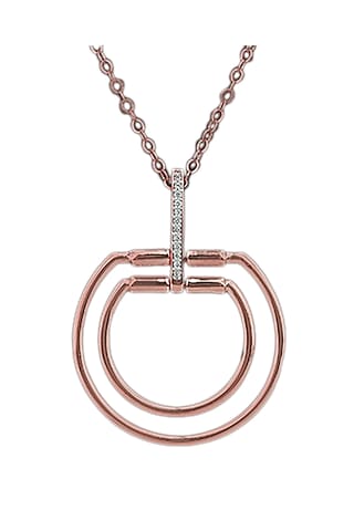 18kt White Finish Diamond Soiree Pendant  by ZEN DIAMOND
