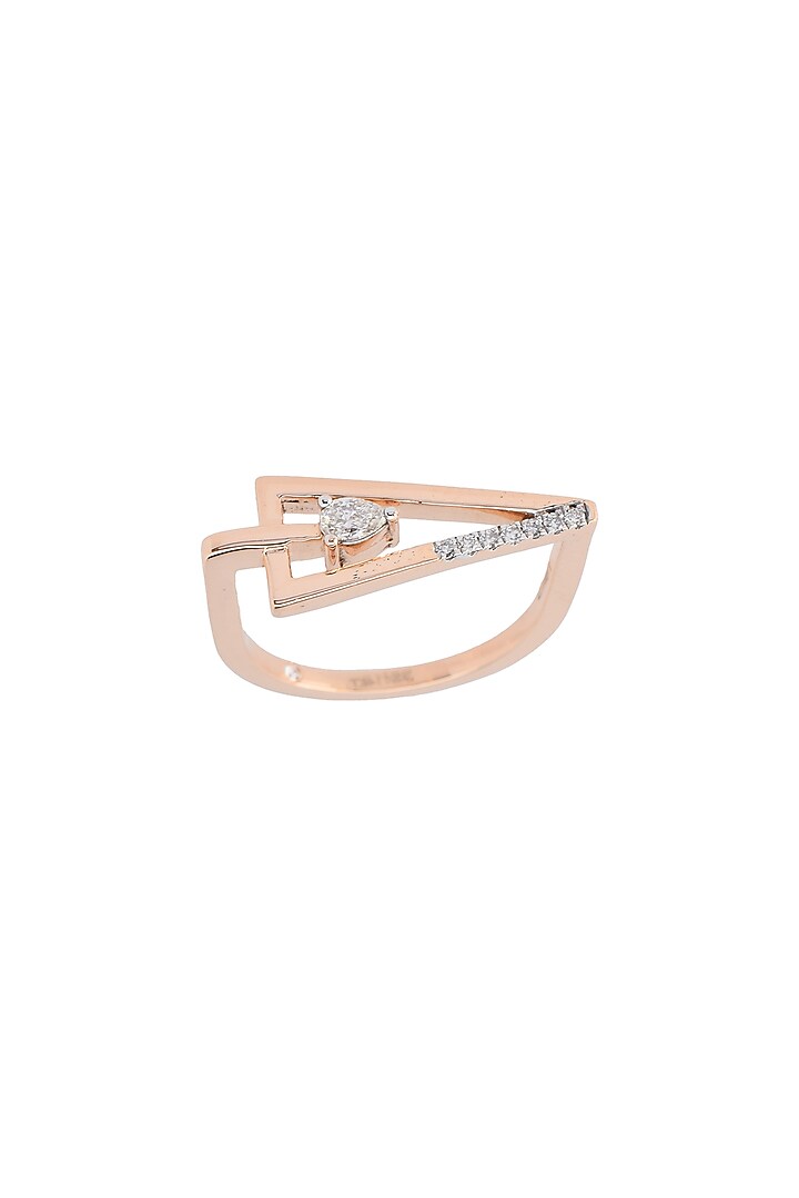 14kt Rose Gold Finish Diamond Ring by ZEN DIAMOND at Pernia's Pop Up Shop