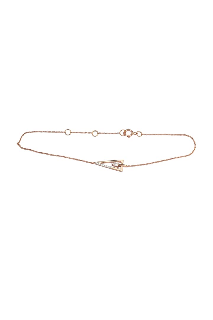 14kt Rose Gold Finish Diamond Bracelet by ZEN DIAMOND at Pernia's Pop Up Shop