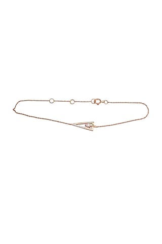 14kt Rose Gold Finish Diamond Bracelet by ZEN DIAMOND