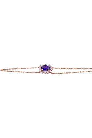 14kt Rose Gold Finish Diamond Loose Bracelet by ZEN DIAMOND