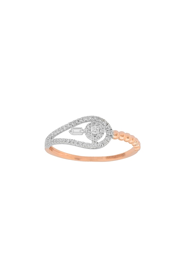 14kt Rose Gold Finish Diamond Boujee Ring by ZEN DIAMOND at Pernia's Pop Up Shop