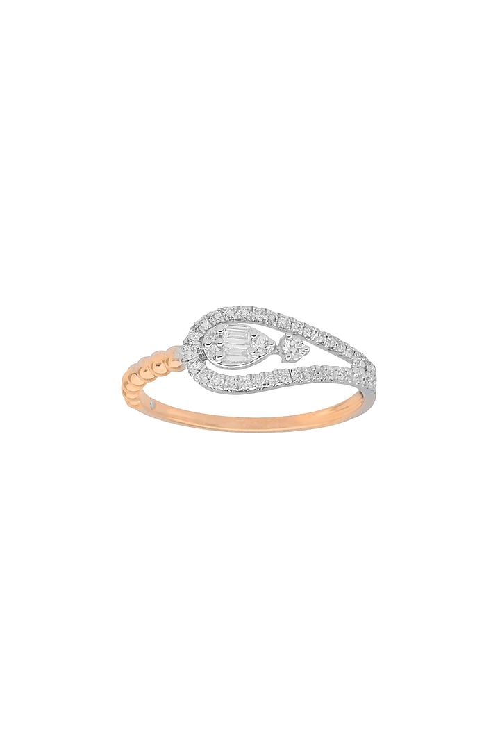 14kt Rose Gold Finish Diamond Boujee Ring by ZEN DIAMOND at Pernia's Pop Up Shop
