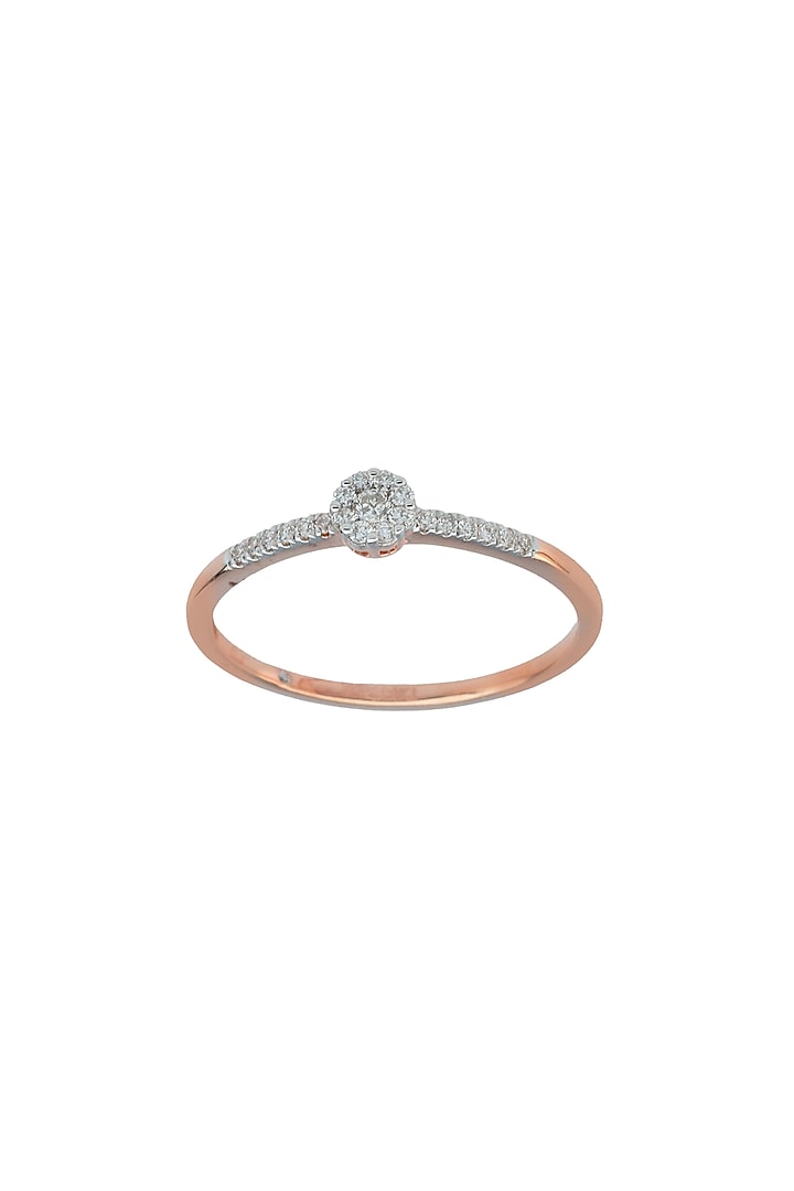14kt Rose Gold Finish Diamond Pendant Ring by ZEN DIAMOND at Pernia's Pop Up Shop
