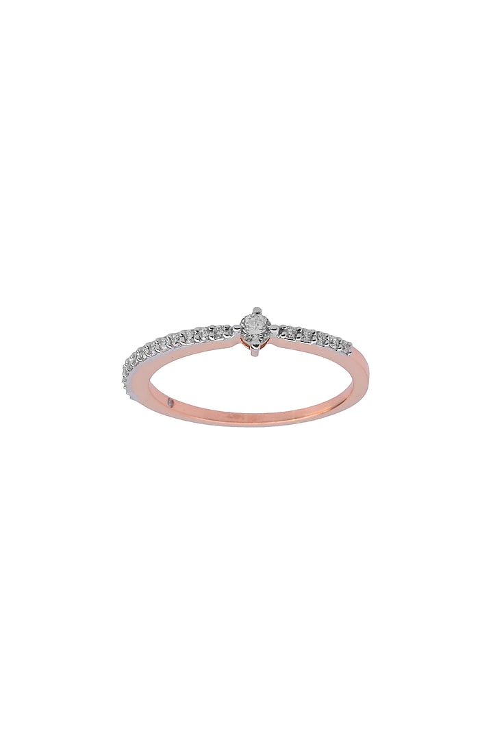 14kt Rose Gold Finish Diamond Zen Pirlanta Ring by ZEN DIAMOND at Pernia's Pop Up Shop