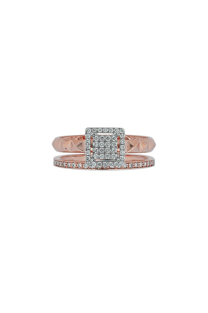 18kt Rose Gold Finish Diamond Soiree Ring by ZEN DIAMOND at Pernia's Pop Up Shop