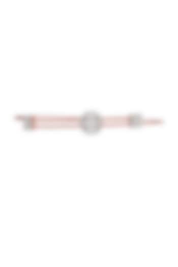 14kt Rose Gold Finish Diamond Enchante Oval Bangle by ZEN DIAMOND at Pernia's Pop Up Shop