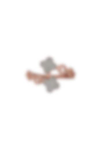 18kt Rose Gold Finish Diamond Cuban Connection Ring by ZEN DIAMOND at Pernia's Pop Up Shop
