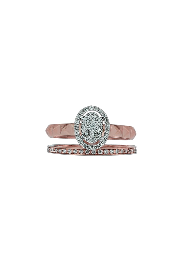 18kt Rose Gold Finish Diamond Soiree Ring by ZEN DIAMOND at Pernia's Pop Up Shop