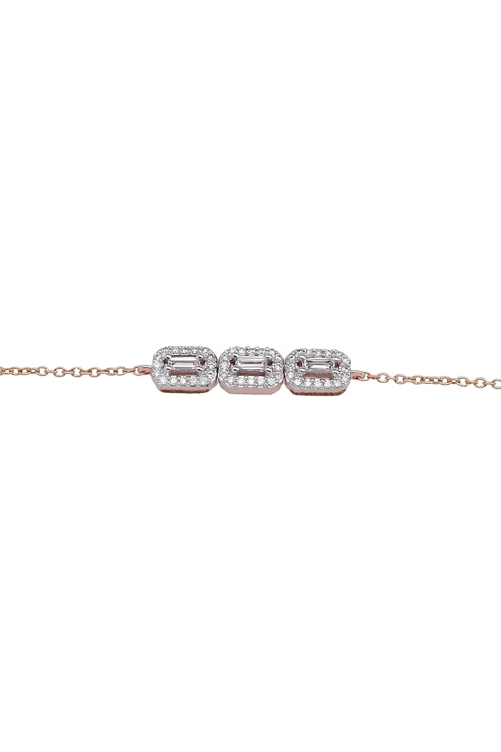 14kt Rose Gold Finish Diamond Loose Bracelet by ZEN DIAMOND at Pernia's Pop Up Shop