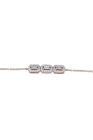 14kt Rose Gold Finish Diamond Loose Bracelet by ZEN DIAMOND