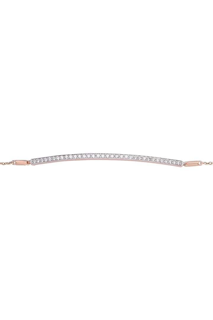 14kt Rose Gold Finish Diamond Loose Bracelet by ZEN DIAMOND at Pernia's Pop Up Shop