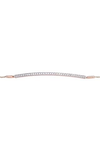 14kt Rose Gold Finish Diamond Loose Bracelet by ZEN DIAMOND
