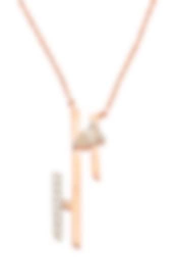 14kt Rose Gold Finish Diamond Seven-Up Pendant by ZEN DIAMOND at Pernia's Pop Up Shop