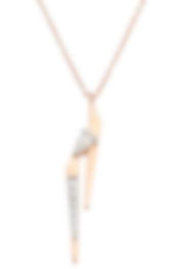 14kt Rose Gold Finish Diamond Seven-Up Pendant by ZEN DIAMOND at Pernia's Pop Up Shop