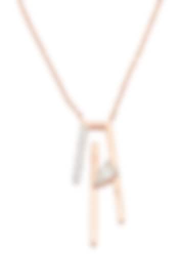 14kt Rose Gold Finish Diamond Seven-Up Pendant by ZEN DIAMOND at Pernia's Pop Up Shop