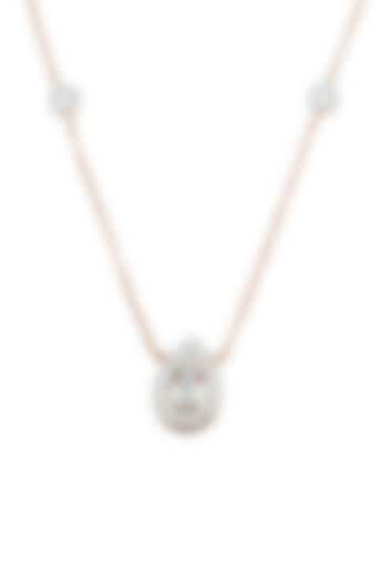 14kt Rose Gold Finish Diamond Pendant by ZEN DIAMOND at Pernia's Pop Up Shop