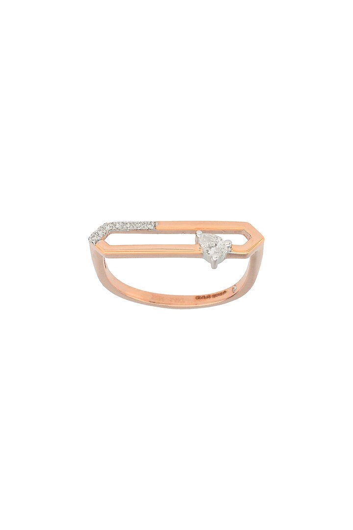 14kt Rose Gold Finish Diamond Ring by ZEN DIAMOND at Pernia's Pop Up Shop